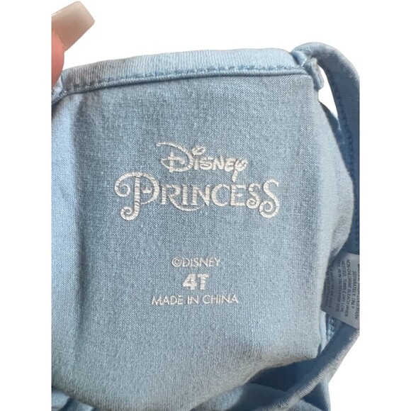 Disney Girls Disney Princess Cinderella Dress Size 4T Blue Cartoons Sleeveless - Picture 5 of 5